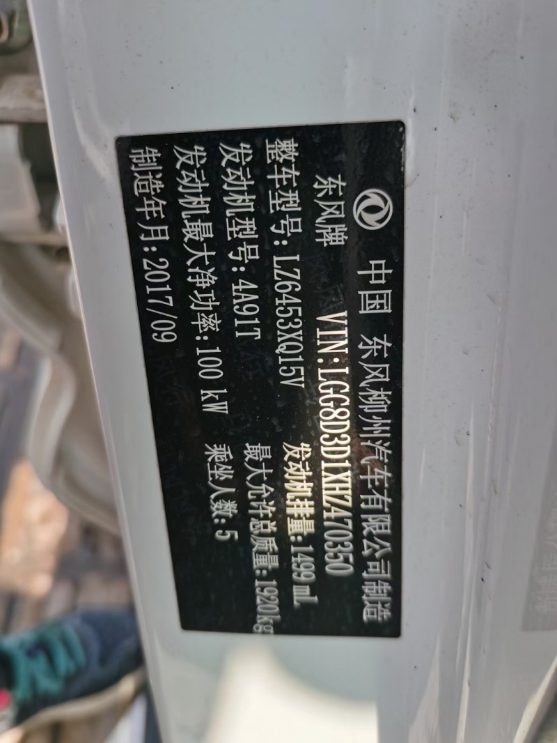 安陽17年東風景逸7
